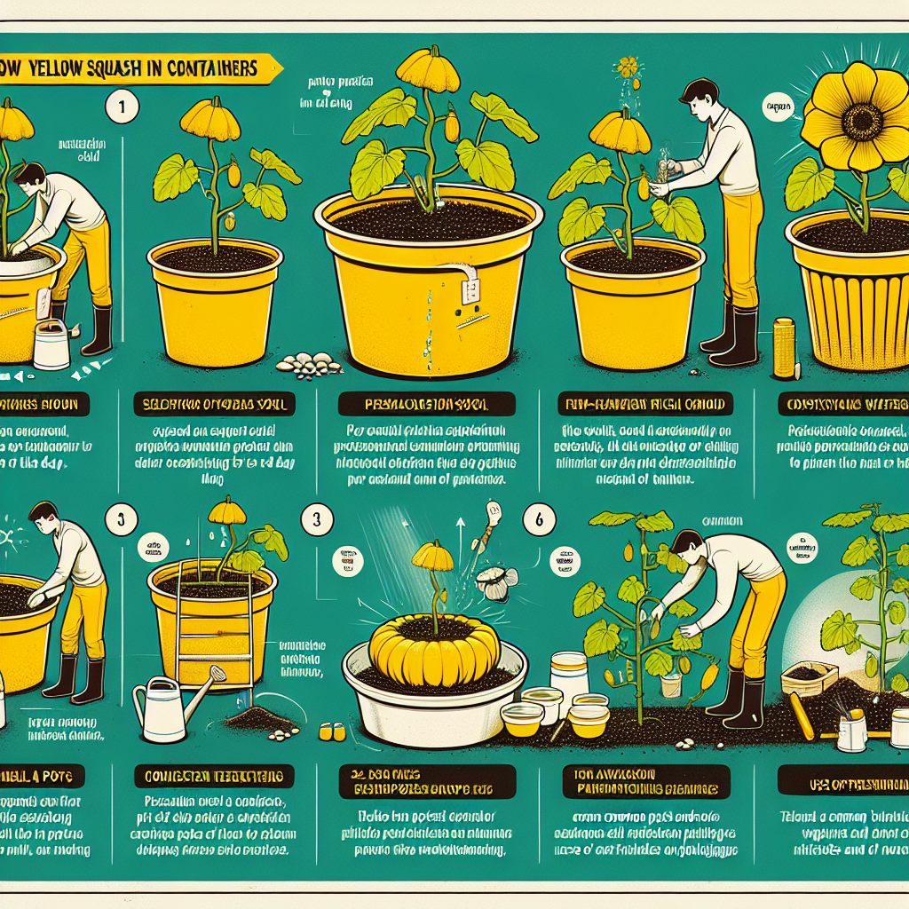 A Guide to Container Gardening for Yellow Squash