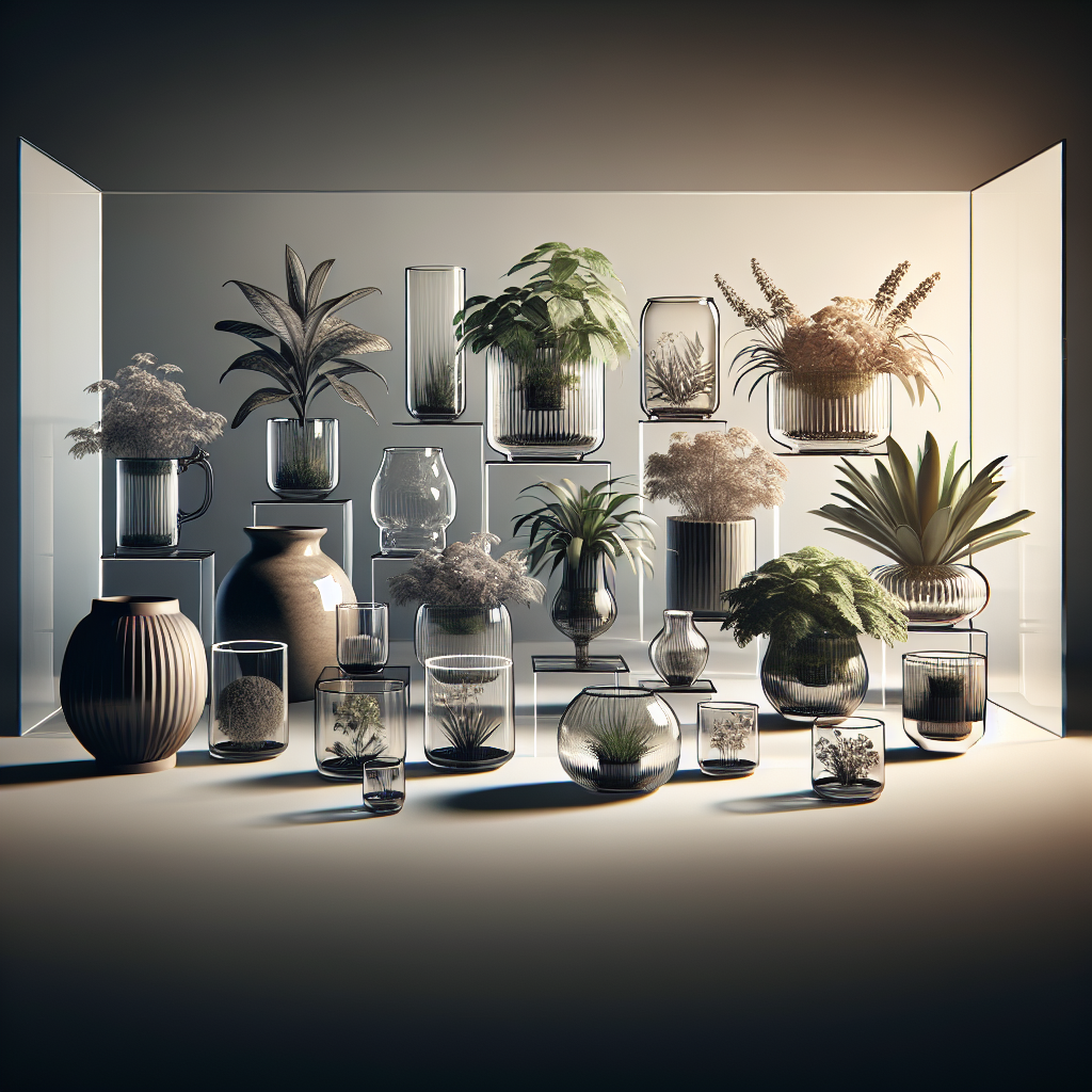 Glass Plant Containers