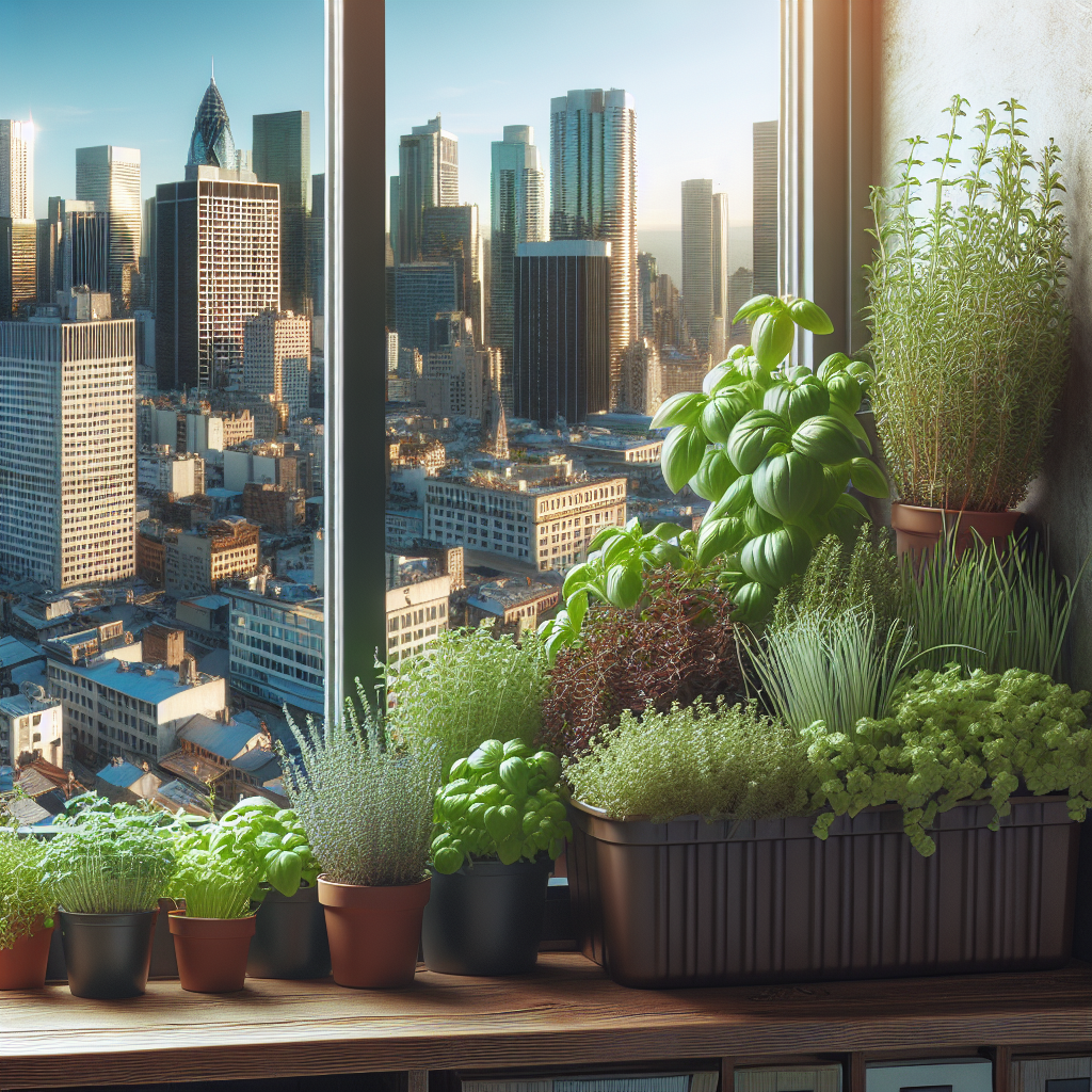 Tips for Creating a Productive Herb Garden on a Windowsill in the City